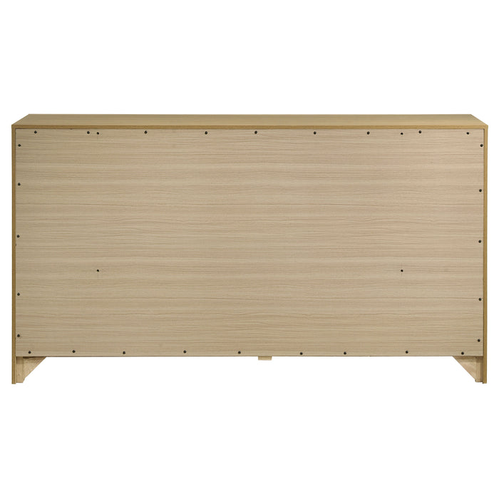 Hendricks 6-drawer Bedroom Dresser Storage Cabinet Light Oak