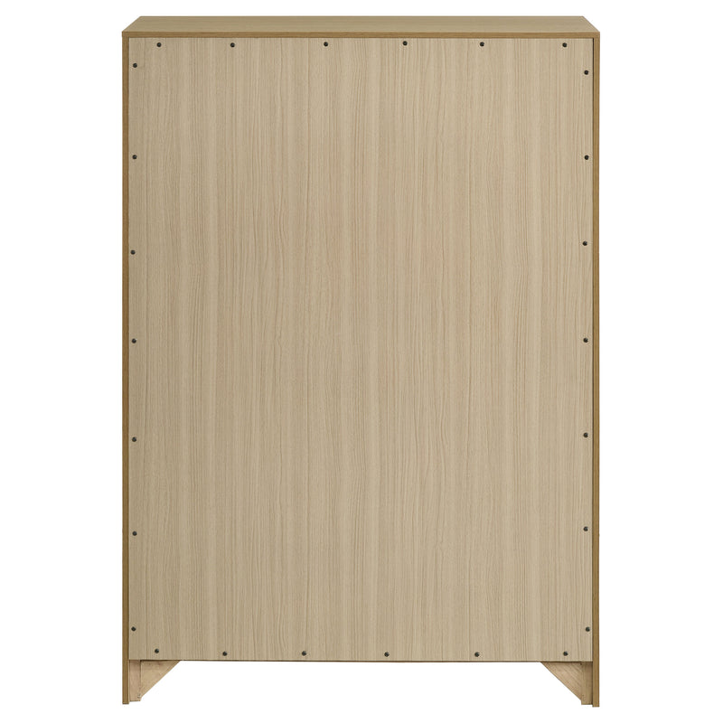 Hendricks 5-drawer Bedroom Chest of Drawers Light Oak