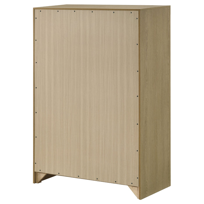 Hendricks 5-drawer Bedroom Chest of Drawers Light Oak