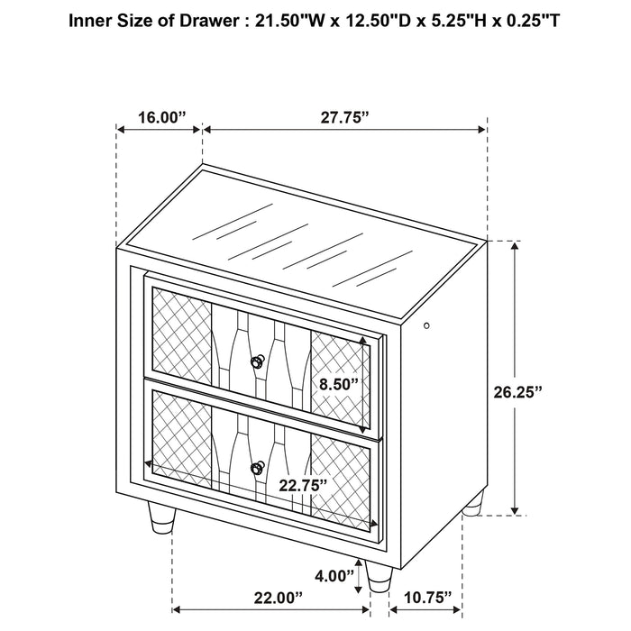 Lorient 5-piece California King Bedroom Set Ivory and Camel