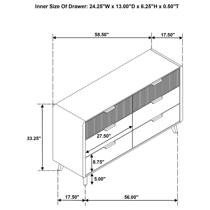 Bennett 4-piece Eastern King Bedroom Set Light Oak