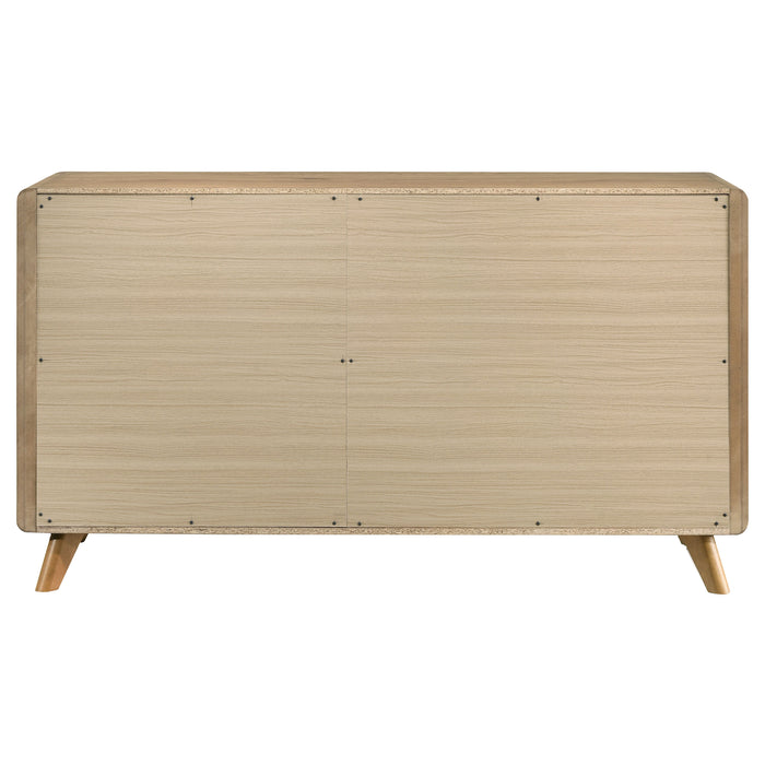 Bennett 6-drawer Bedroom Dresser Cabinet Light Oak