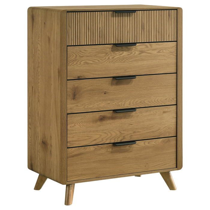 Bennett 5-drawer Bedroom Chest of Drawers Light Oak