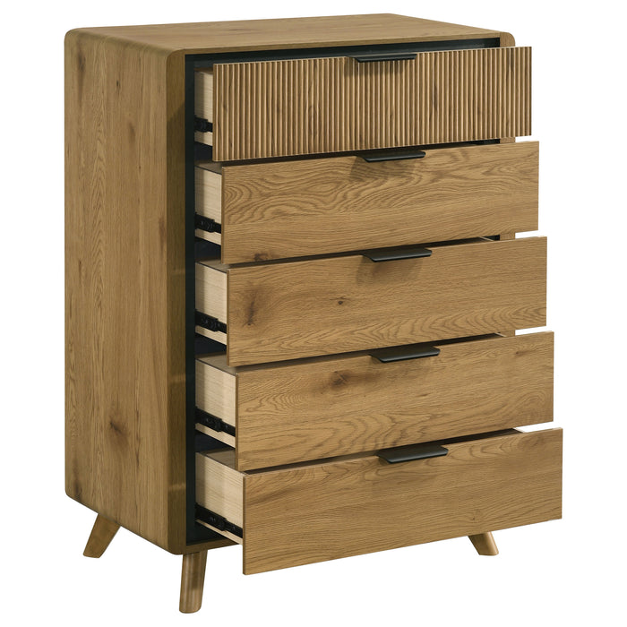 Bennett 5-drawer Bedroom Chest of Drawers Light Oak