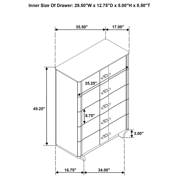Leanne 5-piece Queen Bedroom Set Light Oak