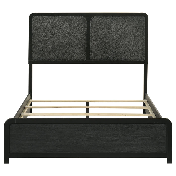 Cavelle 51-inch Upholstered Full Panel Bed Black