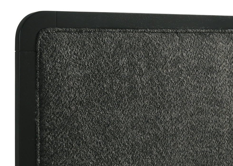 Cavelle 51-inch Upholstered Twin Panel Bed Black