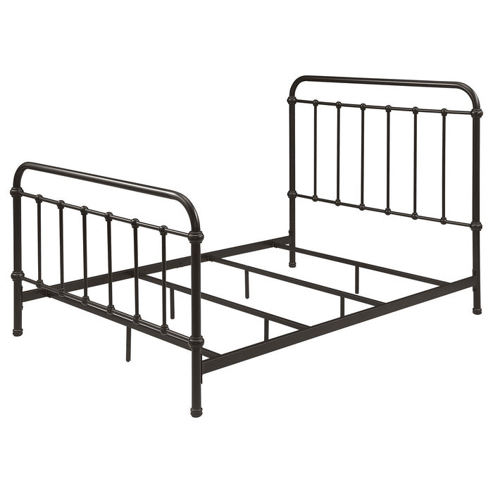 Livingston Metal Full Open Frame Bed Dark Bronze