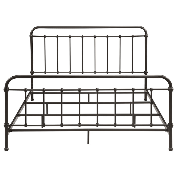 Livingston Metal Eastern King Open Frame Bed Dark Bronze