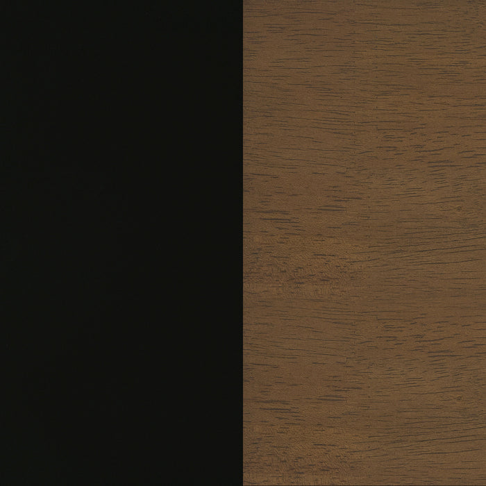 Morris Twin Over Twin Wood Bunk Bed Black and Walnut