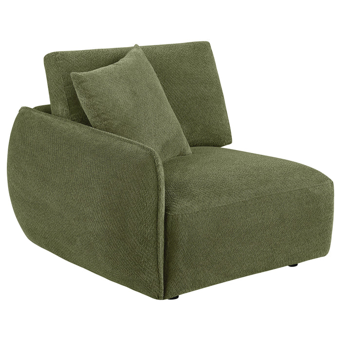 Elysia 6-piece Chenille Upholstered Modular Sectional Sofa Green