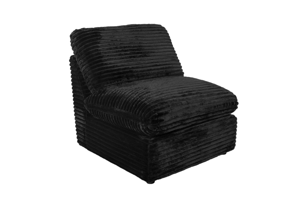 Collins Modular Armless Chair Black