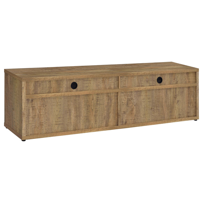 Sentnor 79-inch 4-door Engineered Wood TV Stand Media Console Mango