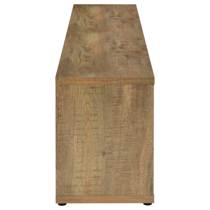 Sentnor 79-inch 4-door Engineered Wood TV Stand Media Console Mango