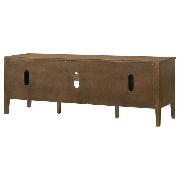 Thori 63-inch 2-door TV Stand Media Console Dark Brown