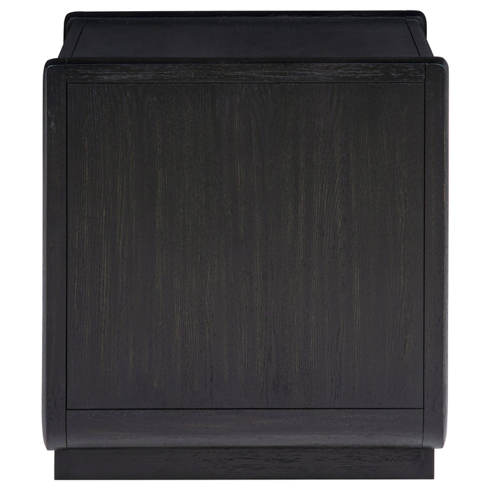 Leandro 3-piece Wood Coffee and End Table Set Burnished Black