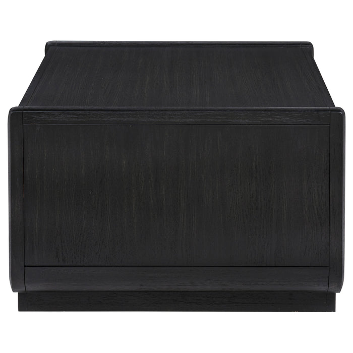 Leandro 3-piece Wood Coffee and End Table Set Burnished Black