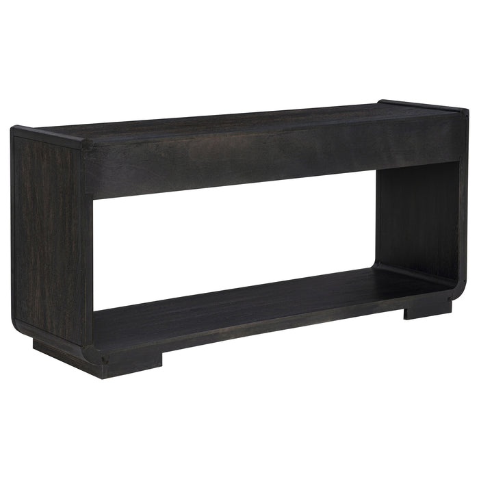 Leandro 2-drawer Entryway Sofa Console Table Burnished Black