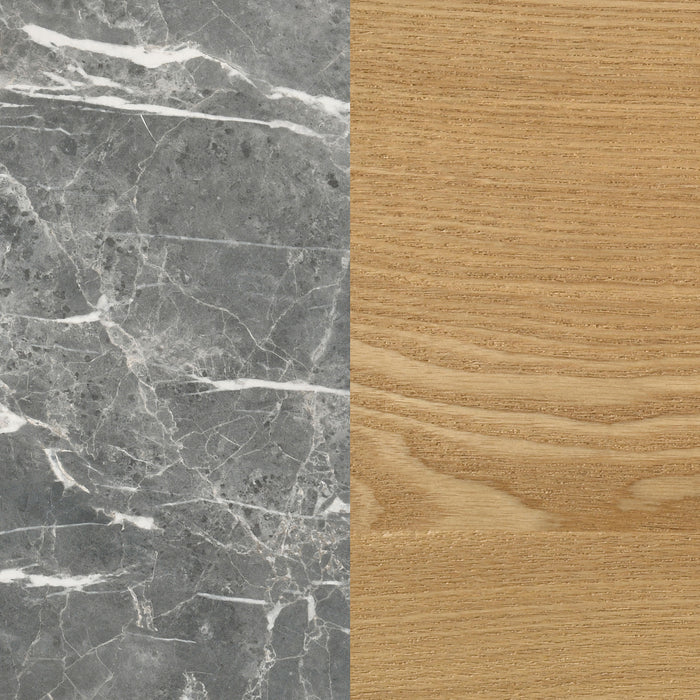 Bradley 63-inch 2-Door SmartTop TV Stand Grey and Natural