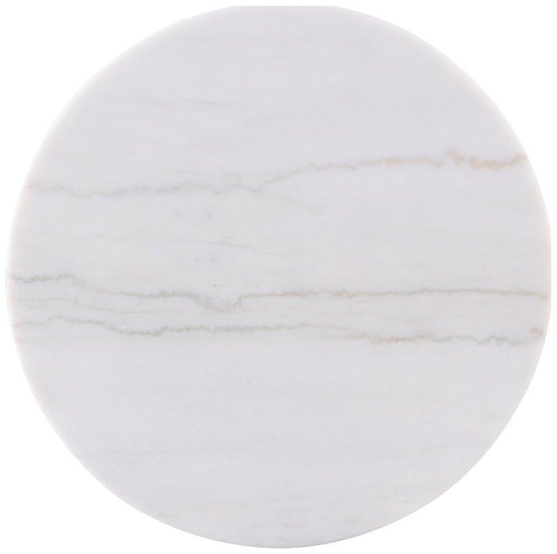 Jason Round White Marble Top Coffee Table Greige