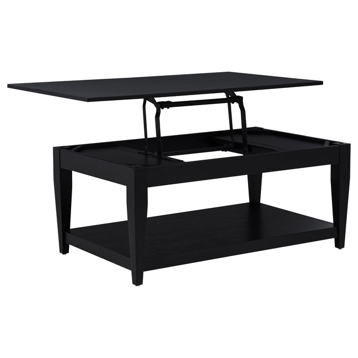 Lindenton Lift-Top Occasional Cocktail Coffee Table Black