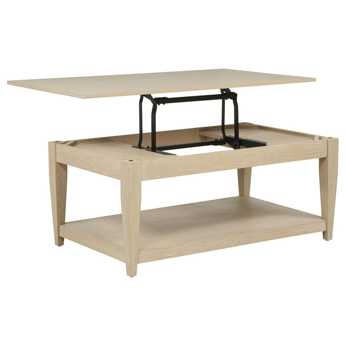 Lindenton Lift-Top Occasional Cocktail Coffee Table Blonde