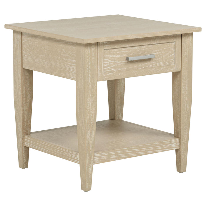 Lindenton 1-drawer Wood Occasional Side End Table Blonde