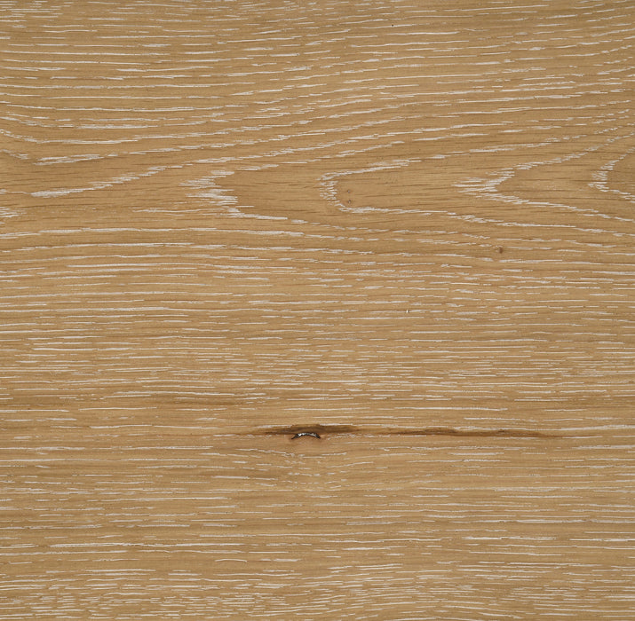 Kessler Round Sculptural Wood Coffee Table Light Oak