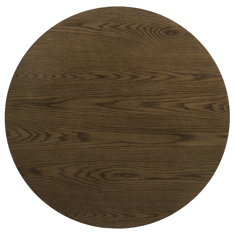 Kessler 3-piece Round Sculptural Wood Coffee Table Set Brown
