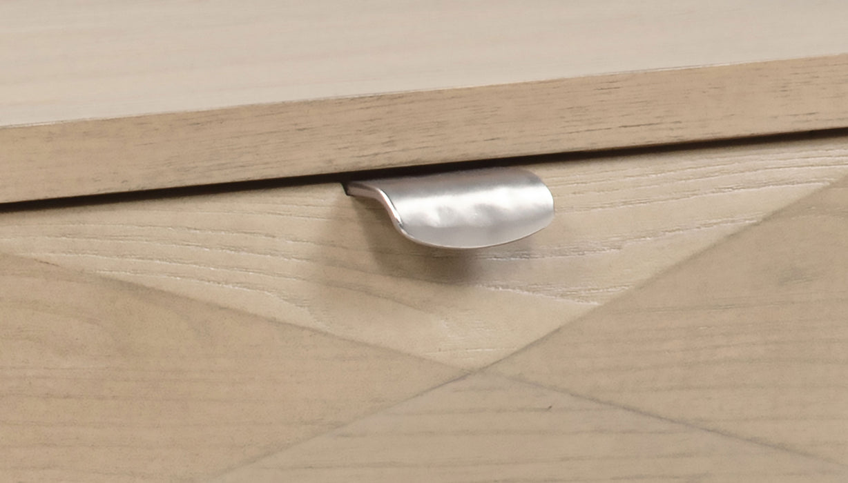 Marcelo Wood End Table with Drawer and Shelf Light Elm