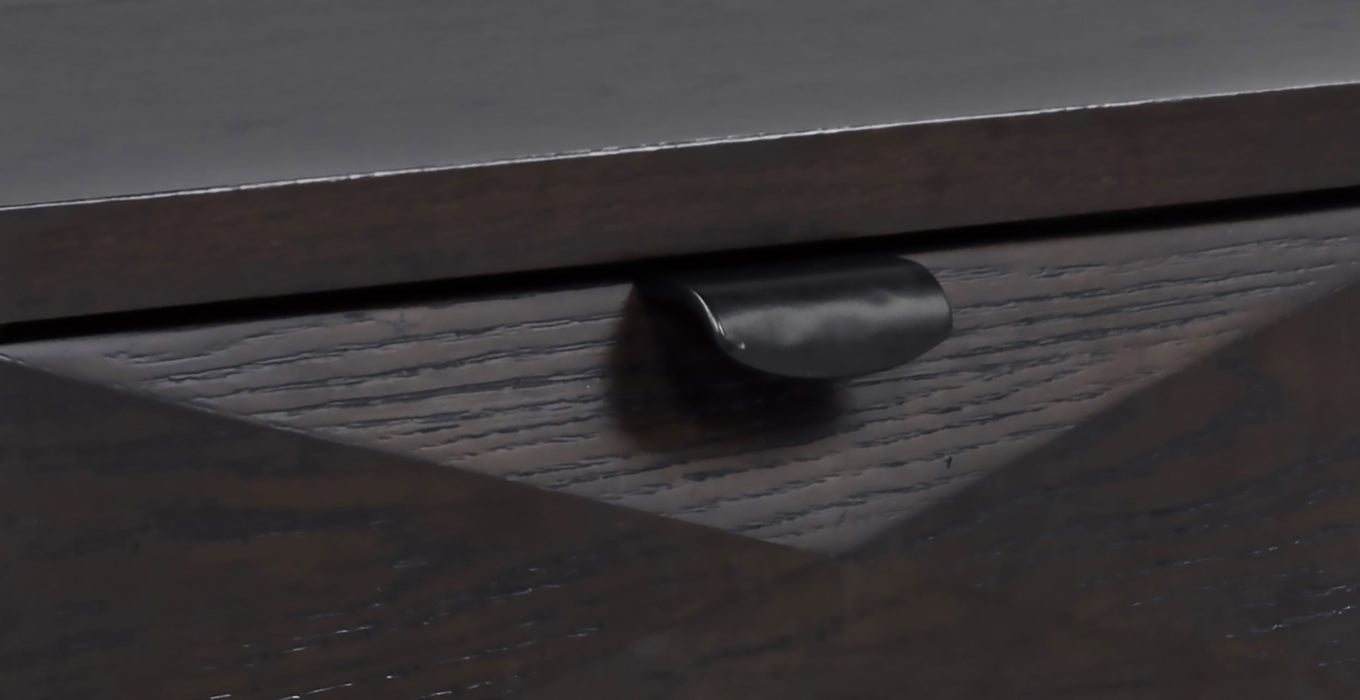 Marcelo Sofa Console Table with 2 Drawers and Shelf Coffee