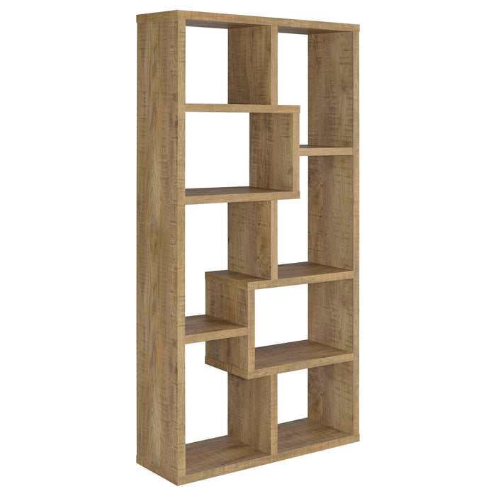 Theo 71-inch 6-shelf Bookshelf Mango