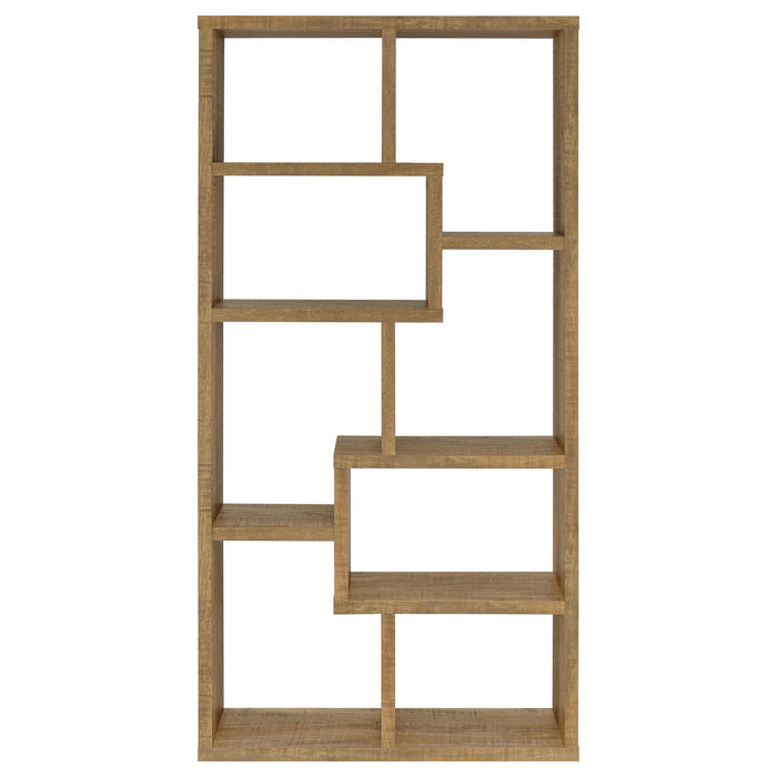 Theo 71-inch 6-shelf Bookshelf Mango