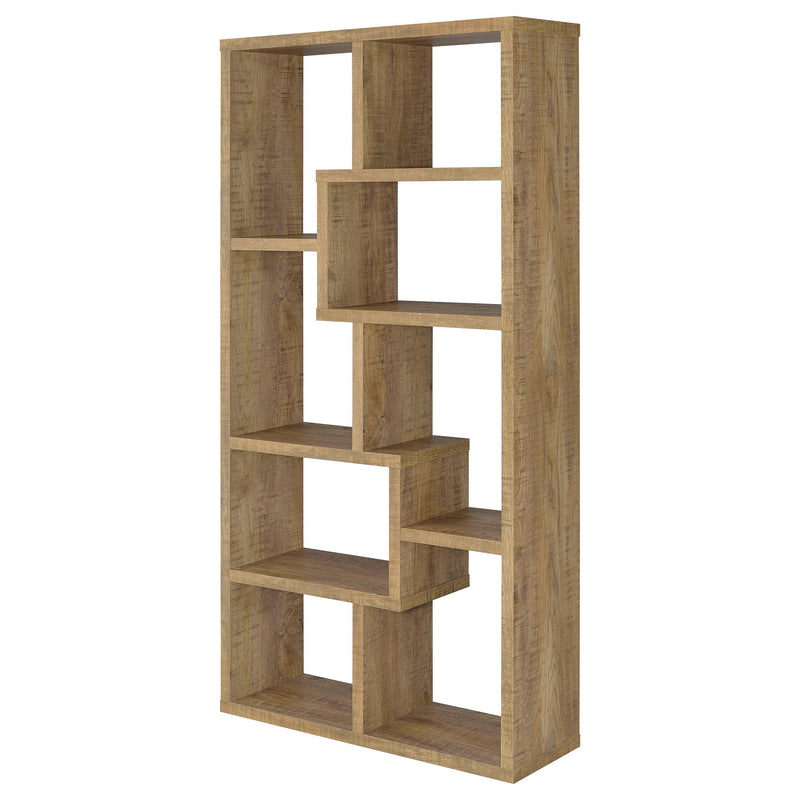 Theo 71-inch 6-shelf Bookshelf Mango