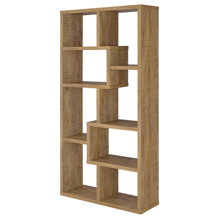 Theo 71-inch 6-shelf Bookshelf Mango