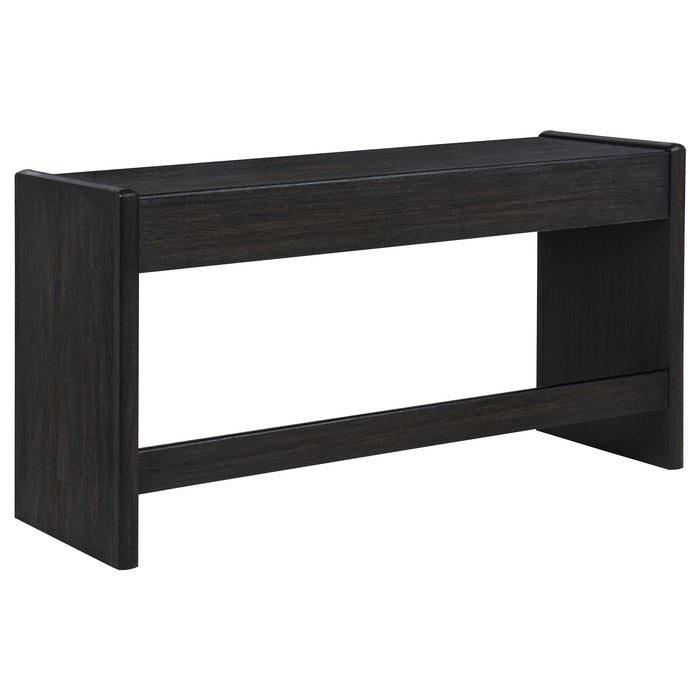 Leandro 2-drawer Home Office Writing Desk Burnished Black