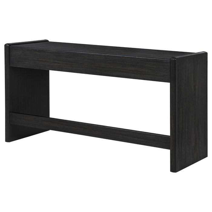 Leandro 2-drawer Home Office Writing Desk Burnished Black