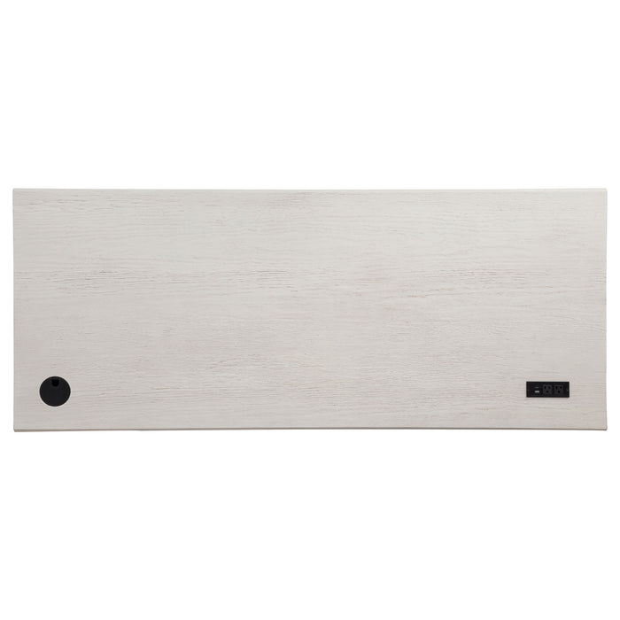 Altidore 68-inch 7-drawer Executive Home Office Desk Distressed White