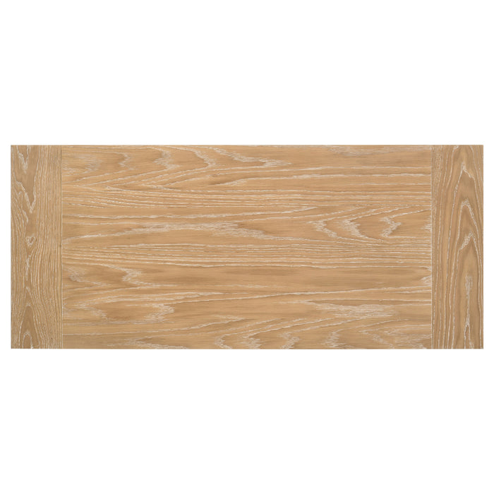 Fabian 54-inch 2-drawer Computer Writing Desk Distressed Light Brown