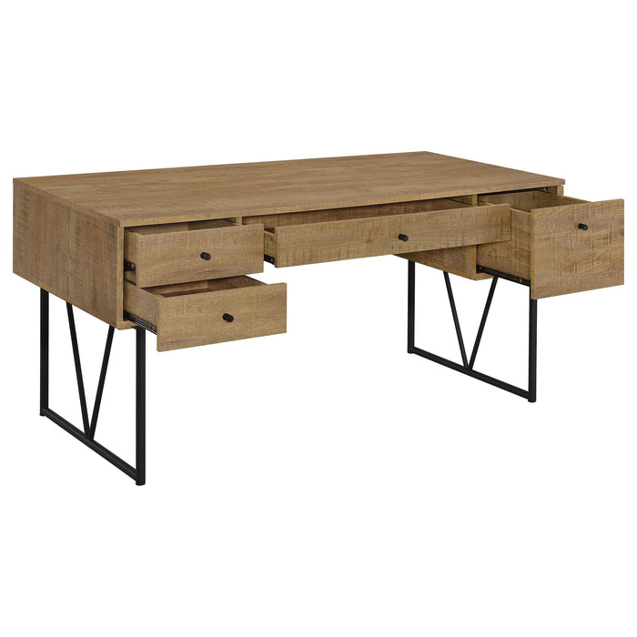 Analiese 63-inch 4-drawer Writing Desk Mango