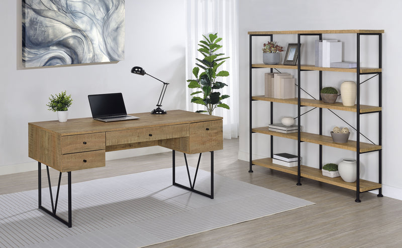Analiese 63-inch 4-drawer Writing Desk Mango