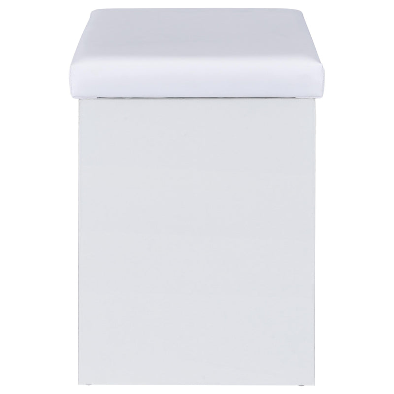 Bunbury Makeup Vanity Table Set Storage Mirror and Stool White
