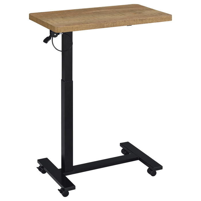 Westpark Pneumatic Adjustable C-Shape Side Table with Casters Mango