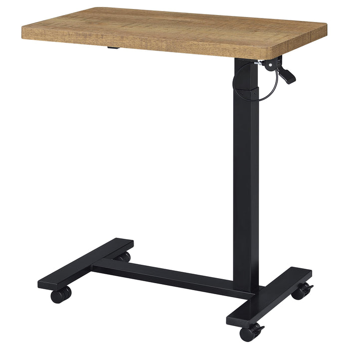 Westpark Pneumatic Adjustable C-Shape Side Table with Casters Mango