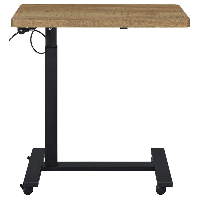 Westpark Pneumatic Adjustable C-Shape Side Table with Casters Mango