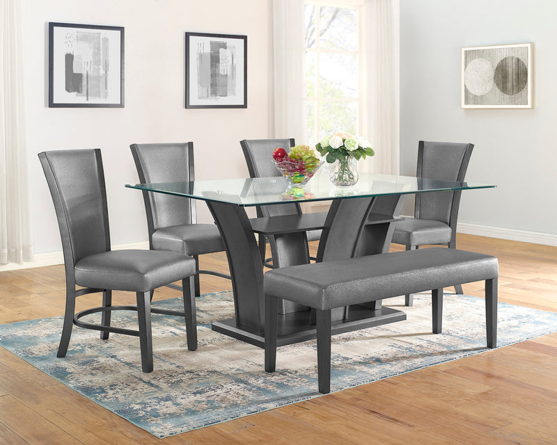 CAMELIA DINING TABLE GLASS TOP