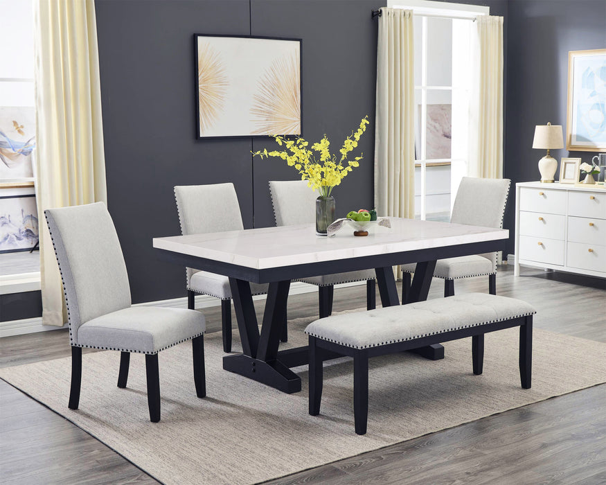 VARLEY GENUINE MARBLE DINING TABLE