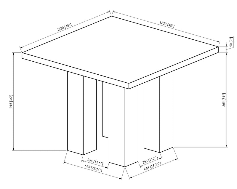PARKSIDE COUNTER HEIGHT TABLE TOP