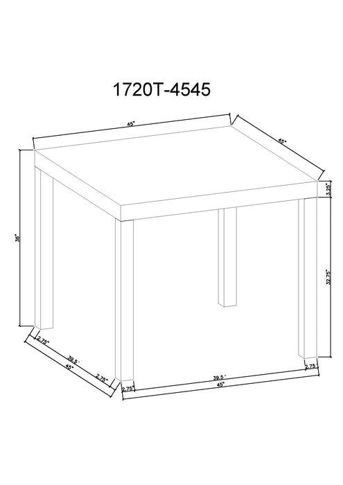 VEGA FAUX MARBLE COUNTER HEIGHT TABLE