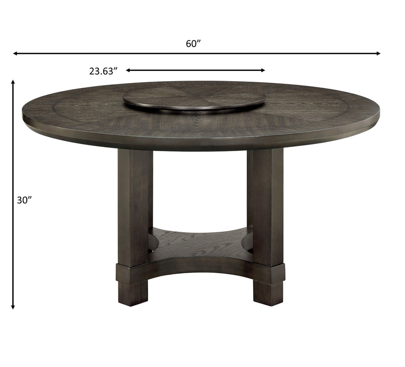 JEFFRIES ROUND TABLE W/ LAZY SUSAN